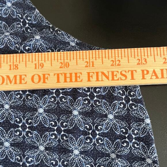 Maurices Women's Tank 2/XL Blue Bohemian Coastal Flowy Floral Crochet Cottage - Picture 4 of 8